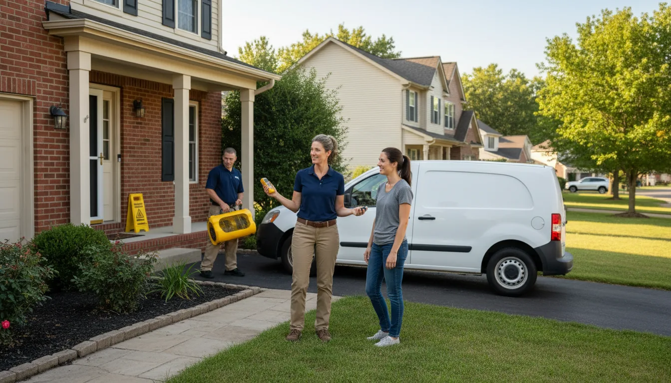 Residential water damage restoration in Brewster, NE